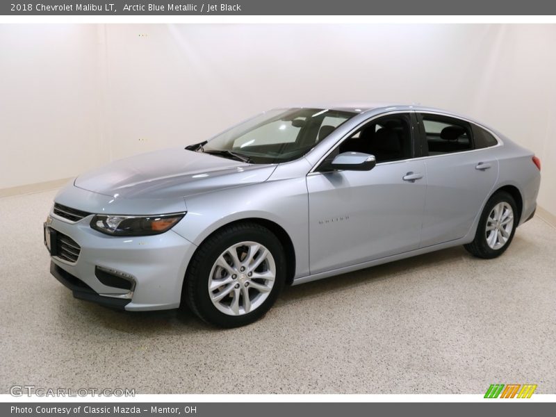 Arctic Blue Metallic / Jet Black 2018 Chevrolet Malibu LT