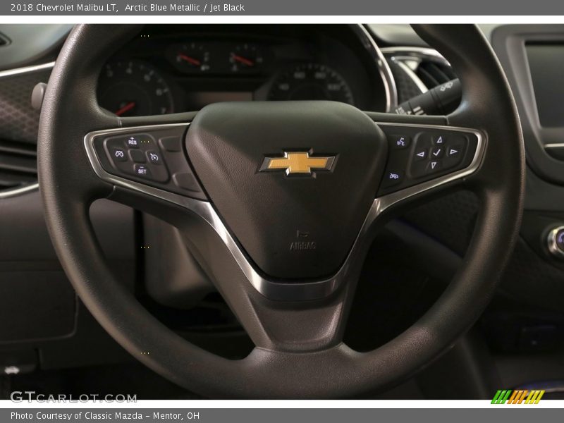 Arctic Blue Metallic / Jet Black 2018 Chevrolet Malibu LT
