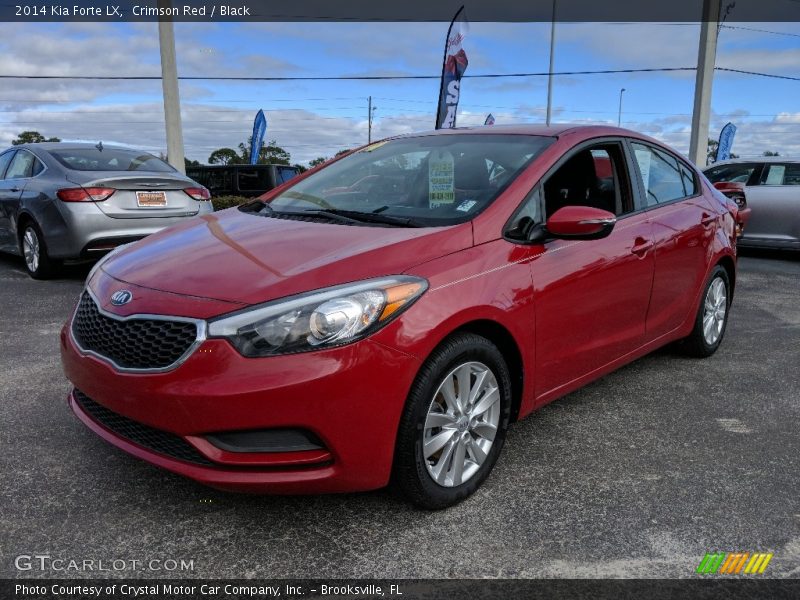 Crimson Red / Black 2014 Kia Forte LX