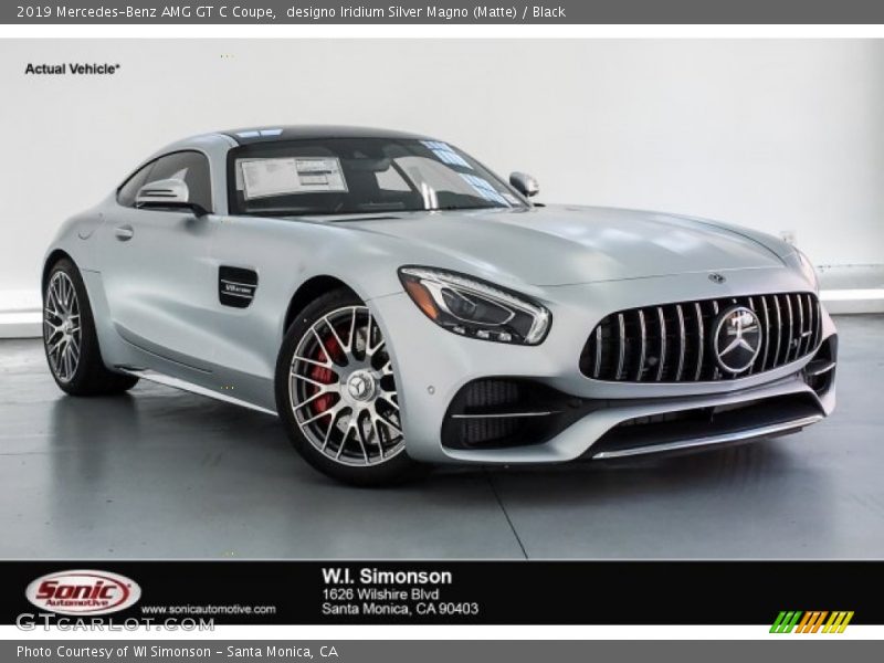 designo Iridium Silver Magno (Matte) / Black 2019 Mercedes-Benz AMG GT C Coupe