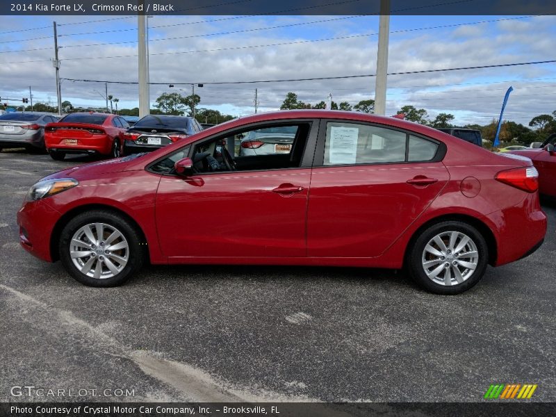 Crimson Red / Black 2014 Kia Forte LX