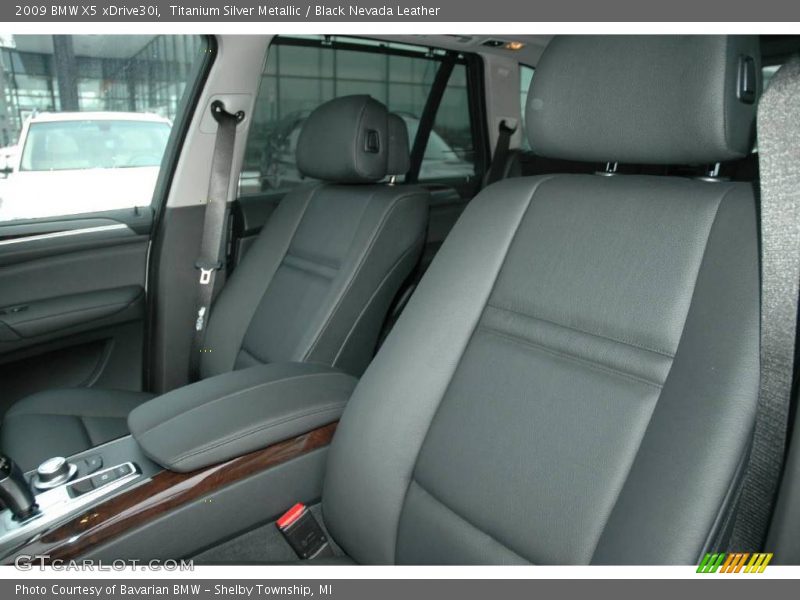 Titanium Silver Metallic / Black Nevada Leather 2009 BMW X5 xDrive30i