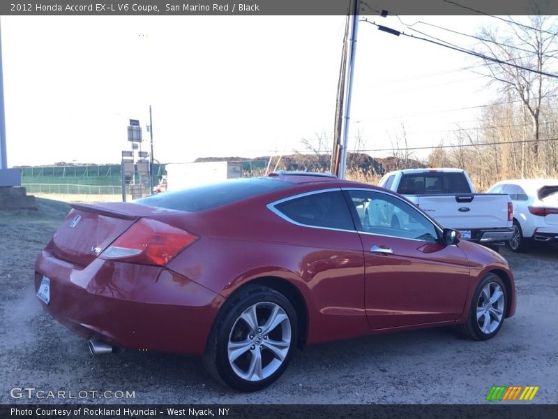 San Marino Red / Black 2012 Honda Accord EX-L V6 Coupe