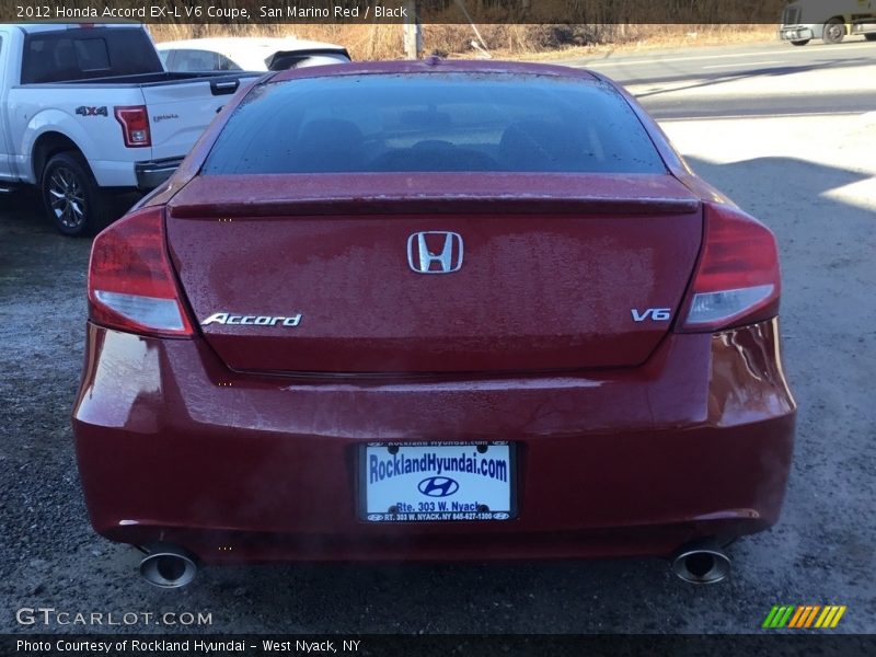 San Marino Red / Black 2012 Honda Accord EX-L V6 Coupe