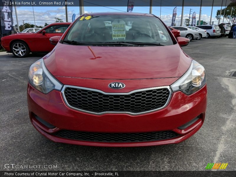 Crimson Red / Black 2014 Kia Forte LX