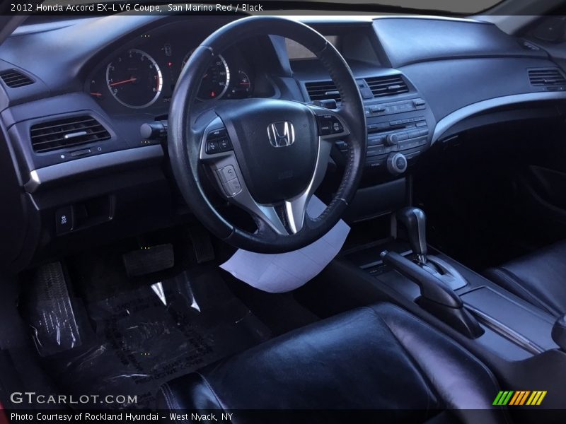 San Marino Red / Black 2012 Honda Accord EX-L V6 Coupe