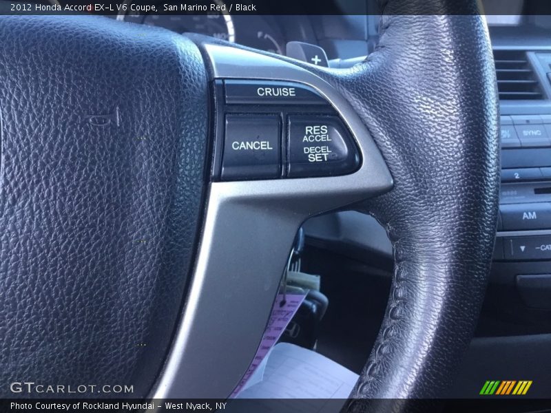 San Marino Red / Black 2012 Honda Accord EX-L V6 Coupe