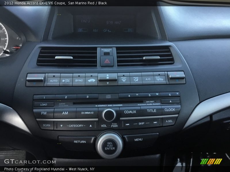 San Marino Red / Black 2012 Honda Accord EX-L V6 Coupe
