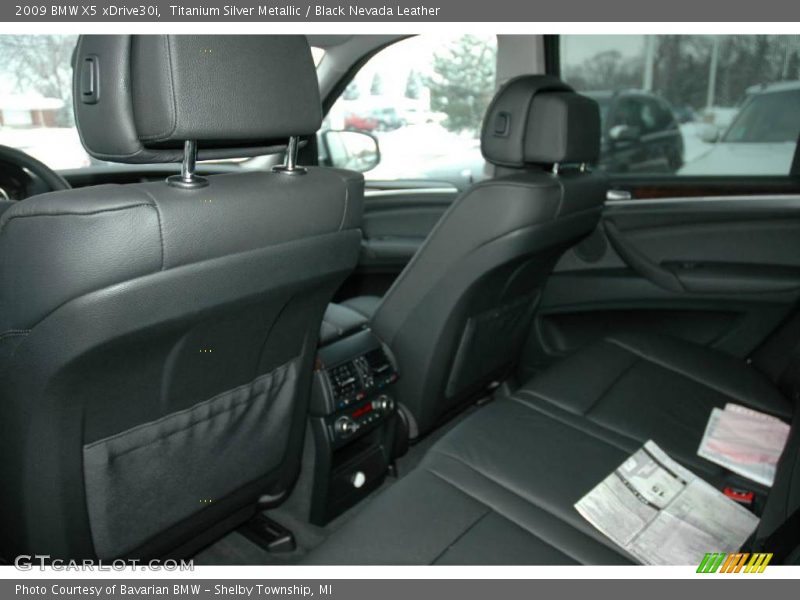 Titanium Silver Metallic / Black Nevada Leather 2009 BMW X5 xDrive30i