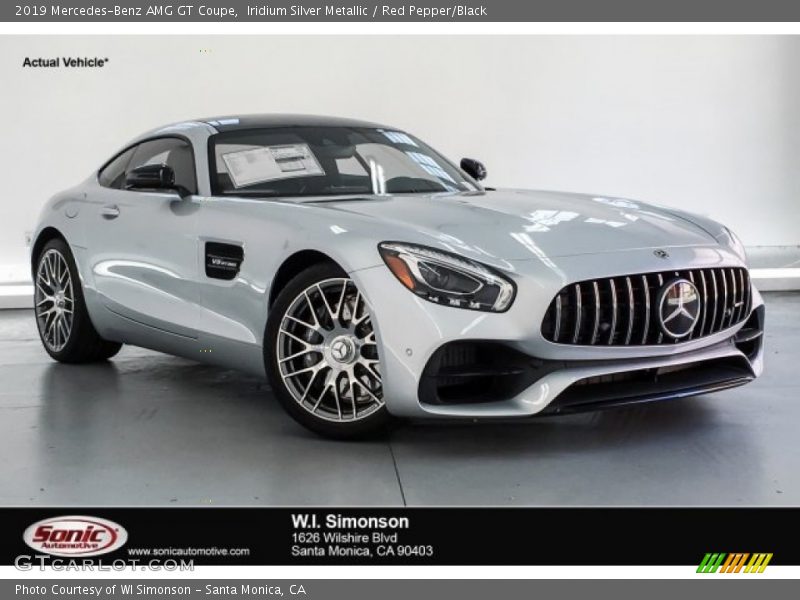 Iridium Silver Metallic / Red Pepper/Black 2019 Mercedes-Benz AMG GT Coupe