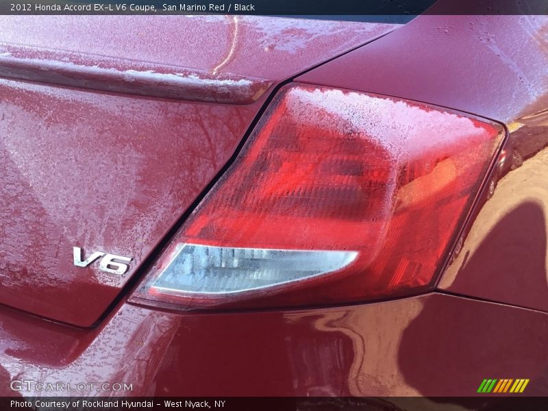 San Marino Red / Black 2012 Honda Accord EX-L V6 Coupe