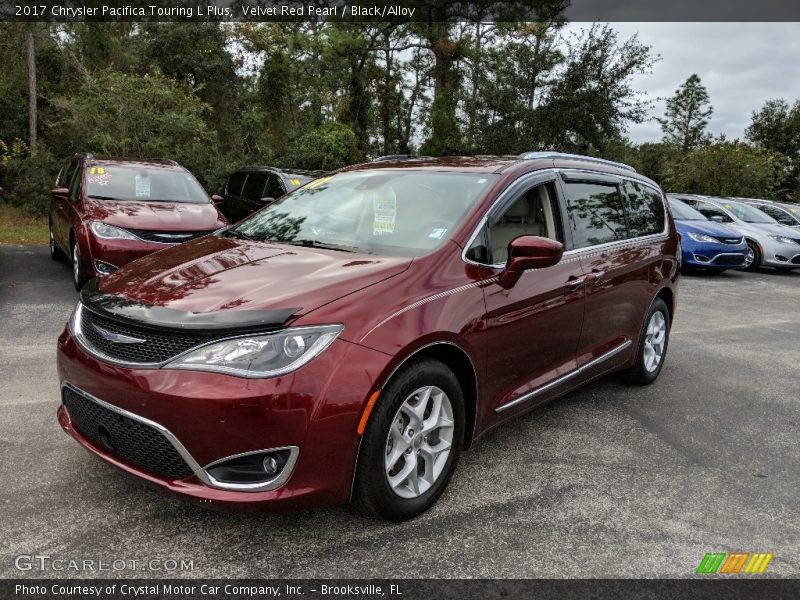 Velvet Red Pearl / Black/Alloy 2017 Chrysler Pacifica Touring L Plus