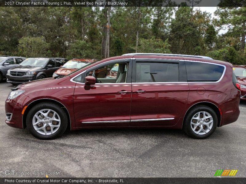 Velvet Red Pearl / Black/Alloy 2017 Chrysler Pacifica Touring L Plus