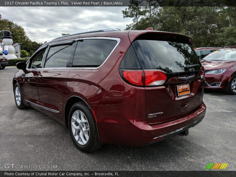 Velvet Red Pearl / Black/Alloy 2017 Chrysler Pacifica Touring L Plus