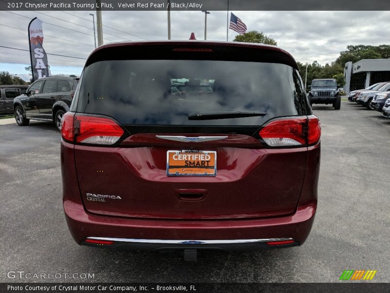 Velvet Red Pearl / Black/Alloy 2017 Chrysler Pacifica Touring L Plus