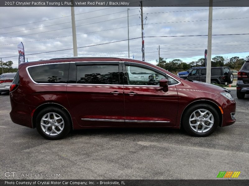 Velvet Red Pearl / Black/Alloy 2017 Chrysler Pacifica Touring L Plus
