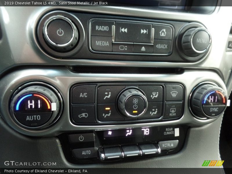 Satin Steel Metallic / Jet Black 2019 Chevrolet Tahoe LS 4WD
