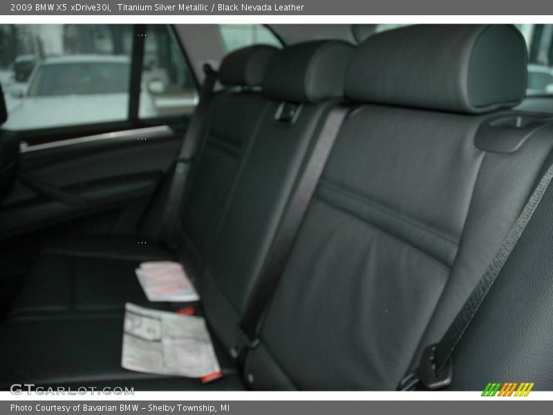 Titanium Silver Metallic / Black Nevada Leather 2009 BMW X5 xDrive30i