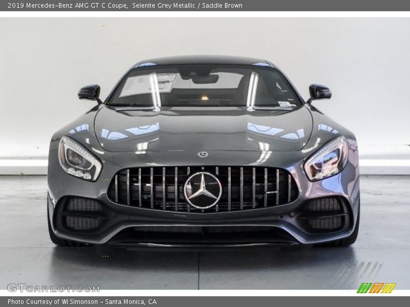 Selenite Grey Metallic / Saddle Brown 2019 Mercedes-Benz AMG GT C Coupe