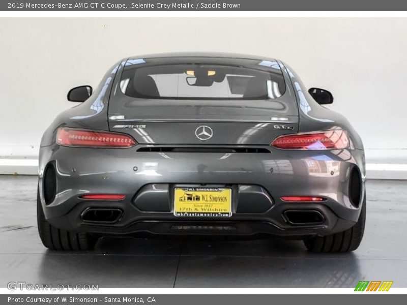 Selenite Grey Metallic / Saddle Brown 2019 Mercedes-Benz AMG GT C Coupe