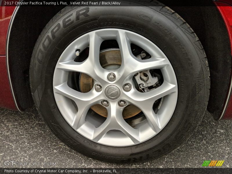 Velvet Red Pearl / Black/Alloy 2017 Chrysler Pacifica Touring L Plus