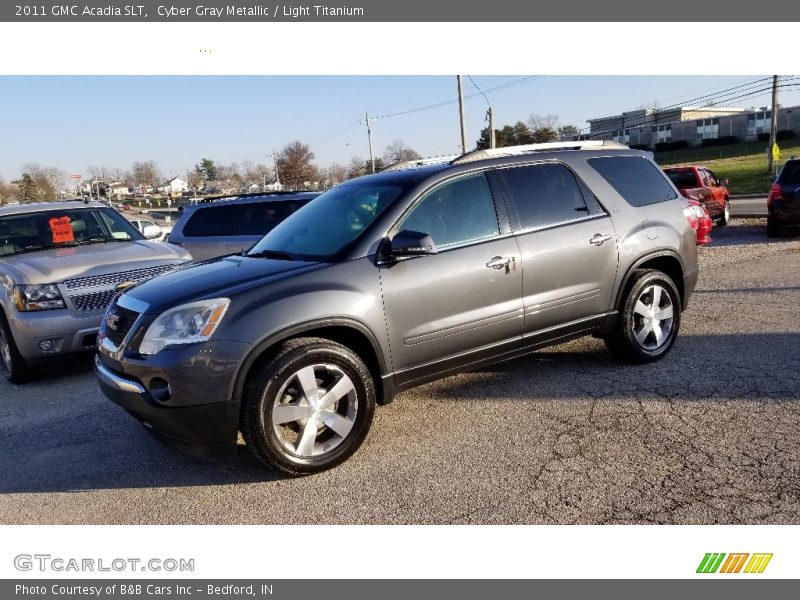 Cyber Gray Metallic / Light Titanium 2011 GMC Acadia SLT