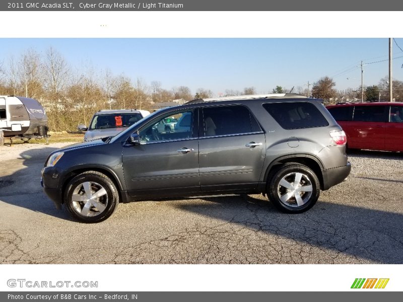 Cyber Gray Metallic / Light Titanium 2011 GMC Acadia SLT
