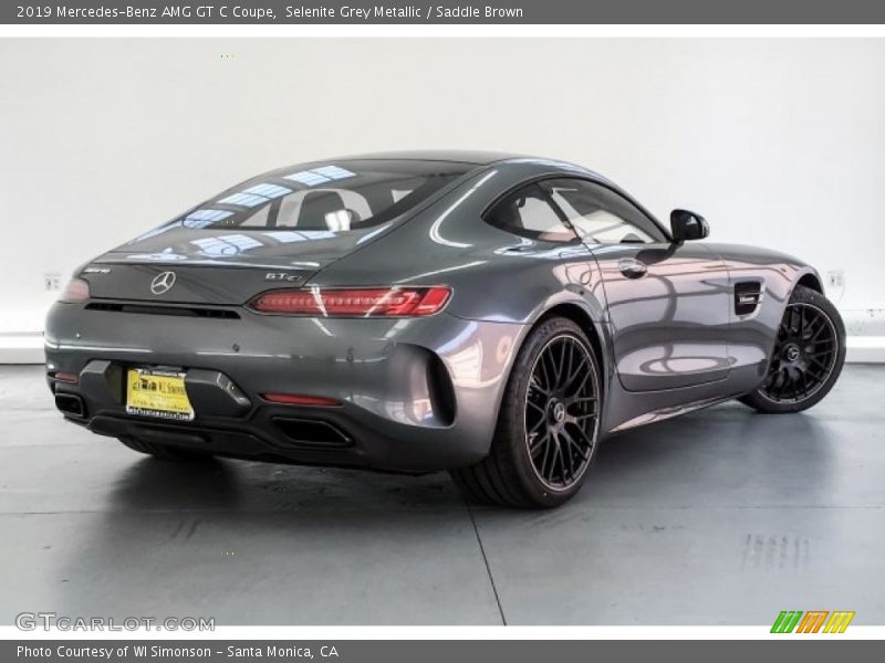 Selenite Grey Metallic / Saddle Brown 2019 Mercedes-Benz AMG GT C Coupe