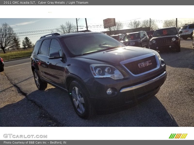 Cyber Gray Metallic / Light Titanium 2011 GMC Acadia SLT