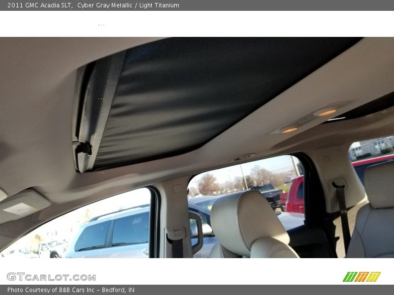 Cyber Gray Metallic / Light Titanium 2011 GMC Acadia SLT
