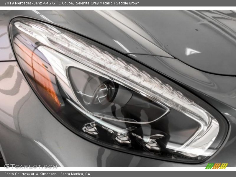Selenite Grey Metallic / Saddle Brown 2019 Mercedes-Benz AMG GT C Coupe