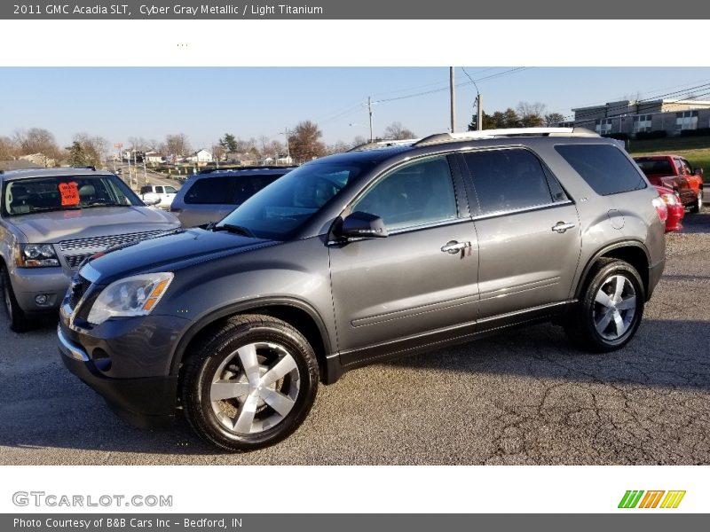 Cyber Gray Metallic / Light Titanium 2011 GMC Acadia SLT