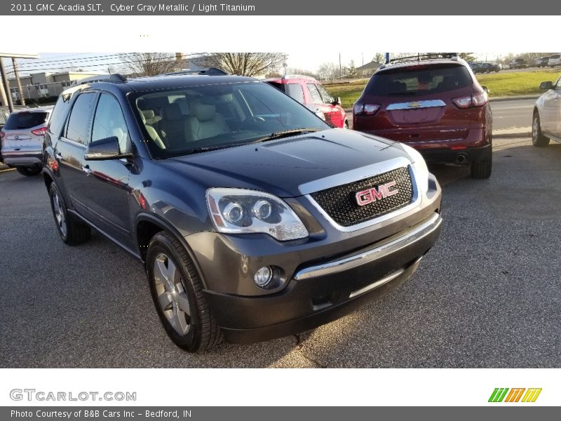 Cyber Gray Metallic / Light Titanium 2011 GMC Acadia SLT