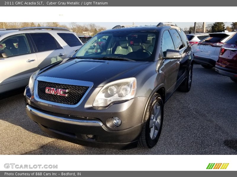 Cyber Gray Metallic / Light Titanium 2011 GMC Acadia SLT