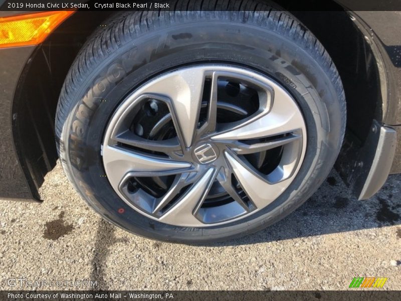 Crystal Black Pearl / Black 2019 Honda Civic LX Sedan