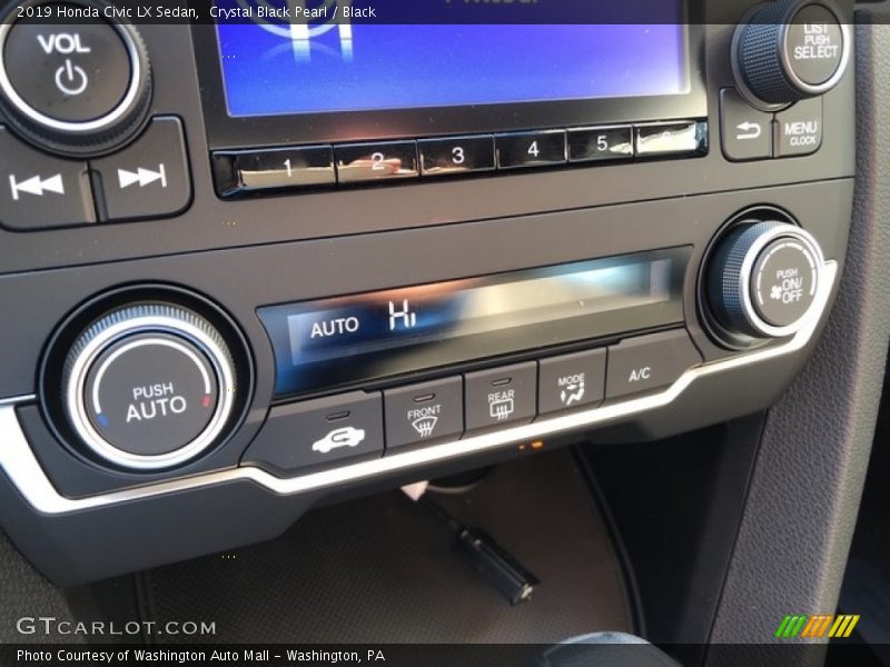 Crystal Black Pearl / Black 2019 Honda Civic LX Sedan