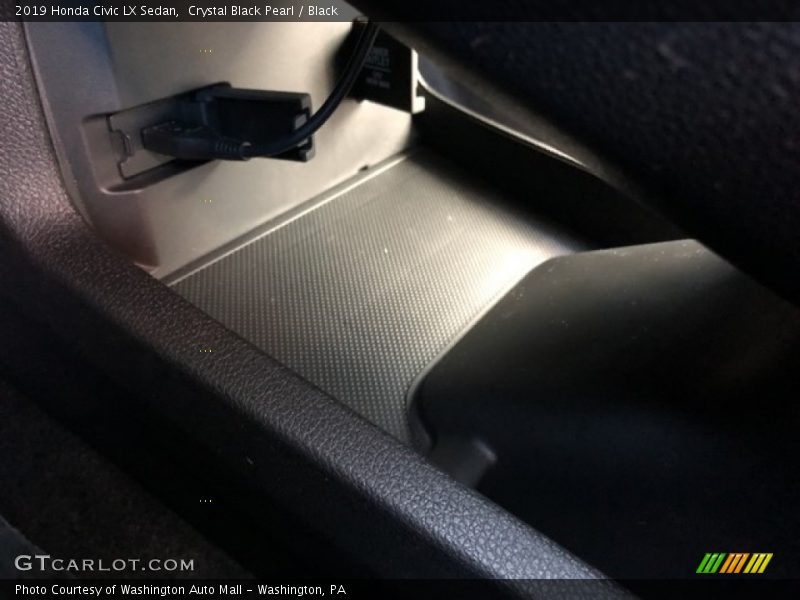 Crystal Black Pearl / Black 2019 Honda Civic LX Sedan