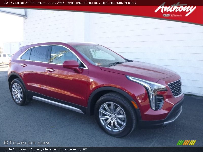 Red Horizon Tintcoat / Light Platinum/Jet Black 2019 Cadillac XT4 Premium Luxury AWD