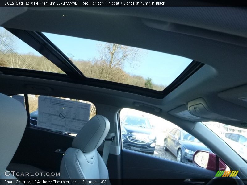 Red Horizon Tintcoat / Light Platinum/Jet Black 2019 Cadillac XT4 Premium Luxury AWD
