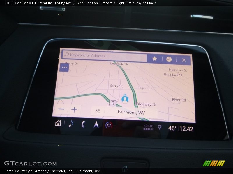 Navigation of 2019 XT4 Premium Luxury AWD