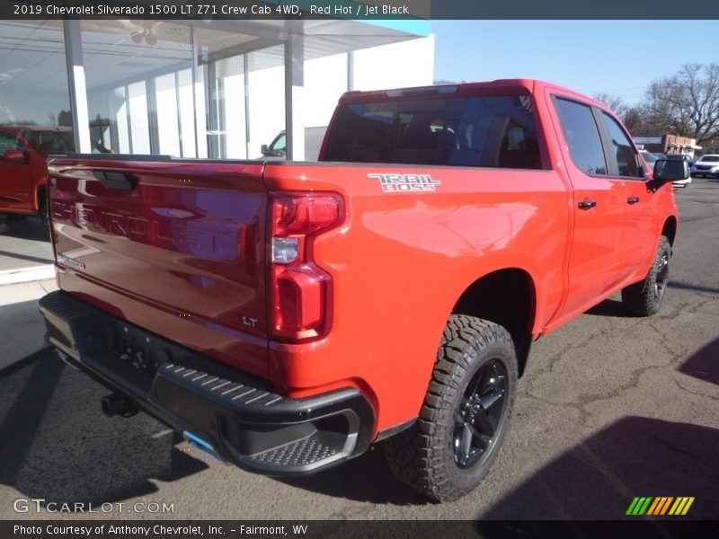 Red Hot / Jet Black 2019 Chevrolet Silverado 1500 LT Z71 Crew Cab 4WD