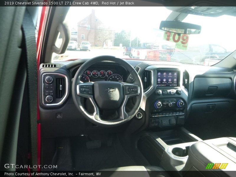 Red Hot / Jet Black 2019 Chevrolet Silverado 1500 LT Z71 Crew Cab 4WD
