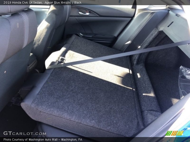 Agean Blue Metallic / Black 2019 Honda Civic LX Sedan