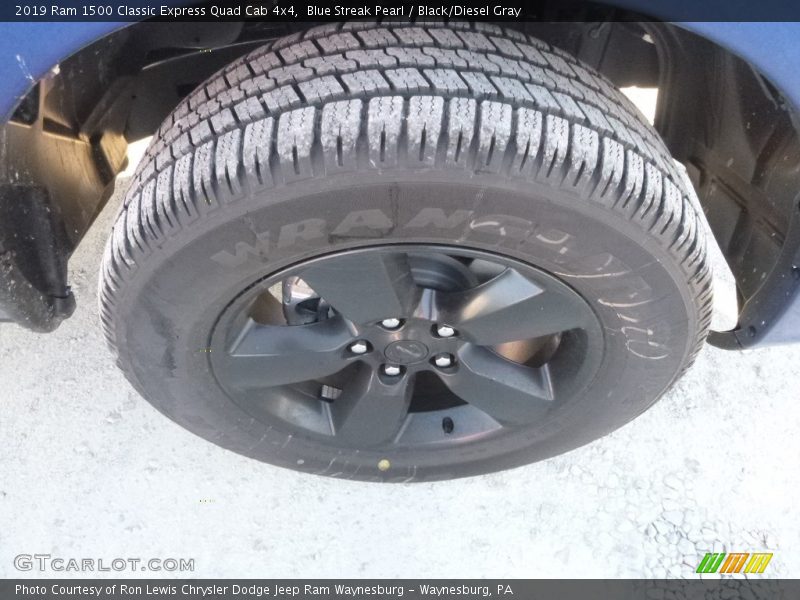 Blue Streak Pearl / Black/Diesel Gray 2019 Ram 1500 Classic Express Quad Cab 4x4