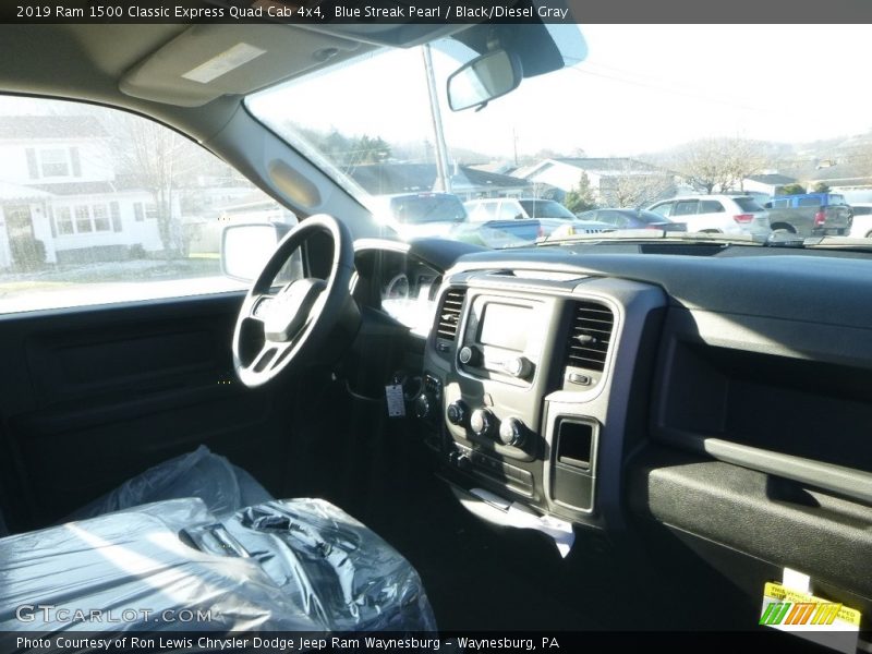 Blue Streak Pearl / Black/Diesel Gray 2019 Ram 1500 Classic Express Quad Cab 4x4