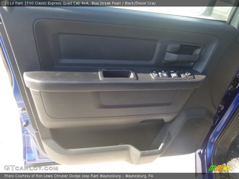 Blue Streak Pearl / Black/Diesel Gray 2019 Ram 1500 Classic Express Quad Cab 4x4