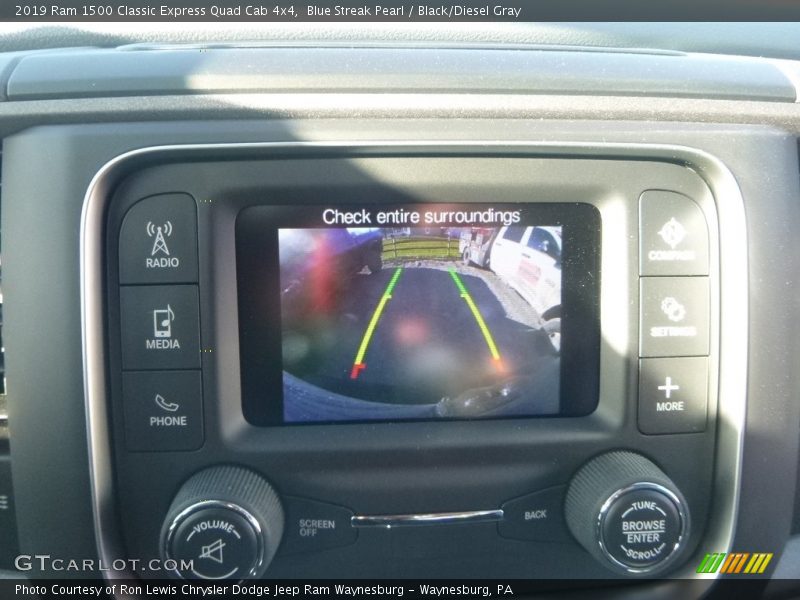 Blue Streak Pearl / Black/Diesel Gray 2019 Ram 1500 Classic Express Quad Cab 4x4