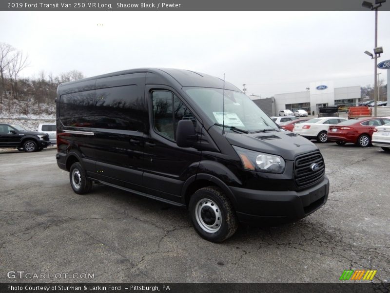 Front 3/4 View of 2019 Transit Van 250 MR Long