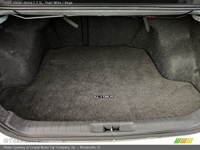 Pearl White / Beige 2015 Nissan Altima 2.5 SL