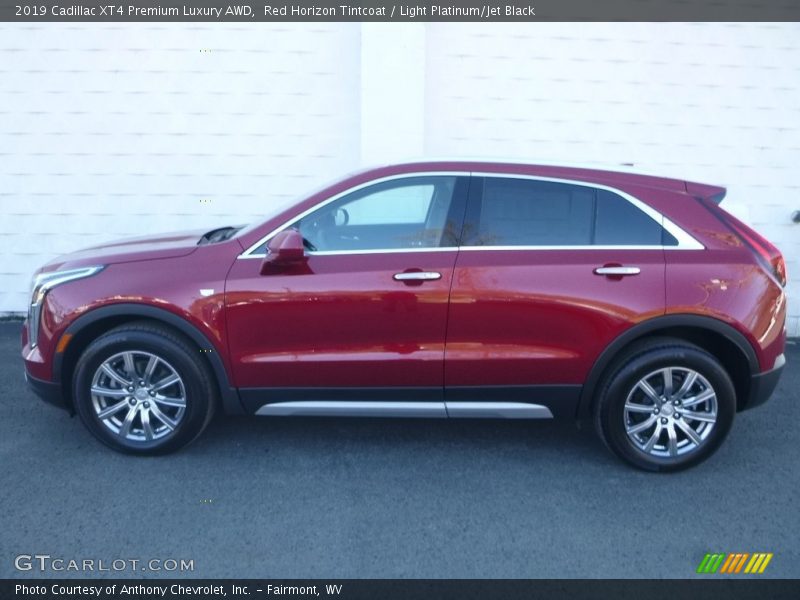 Red Horizon Tintcoat / Light Platinum/Jet Black 2019 Cadillac XT4 Premium Luxury AWD